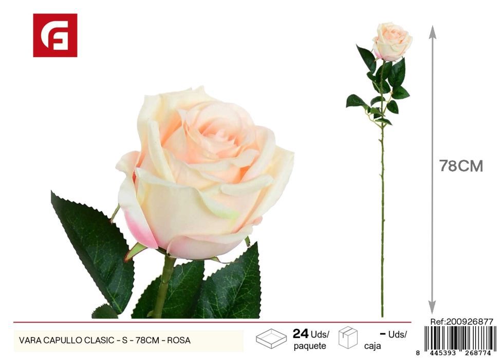 Vara de capullo clásico S - 78 cm Rosa - Decoración floral