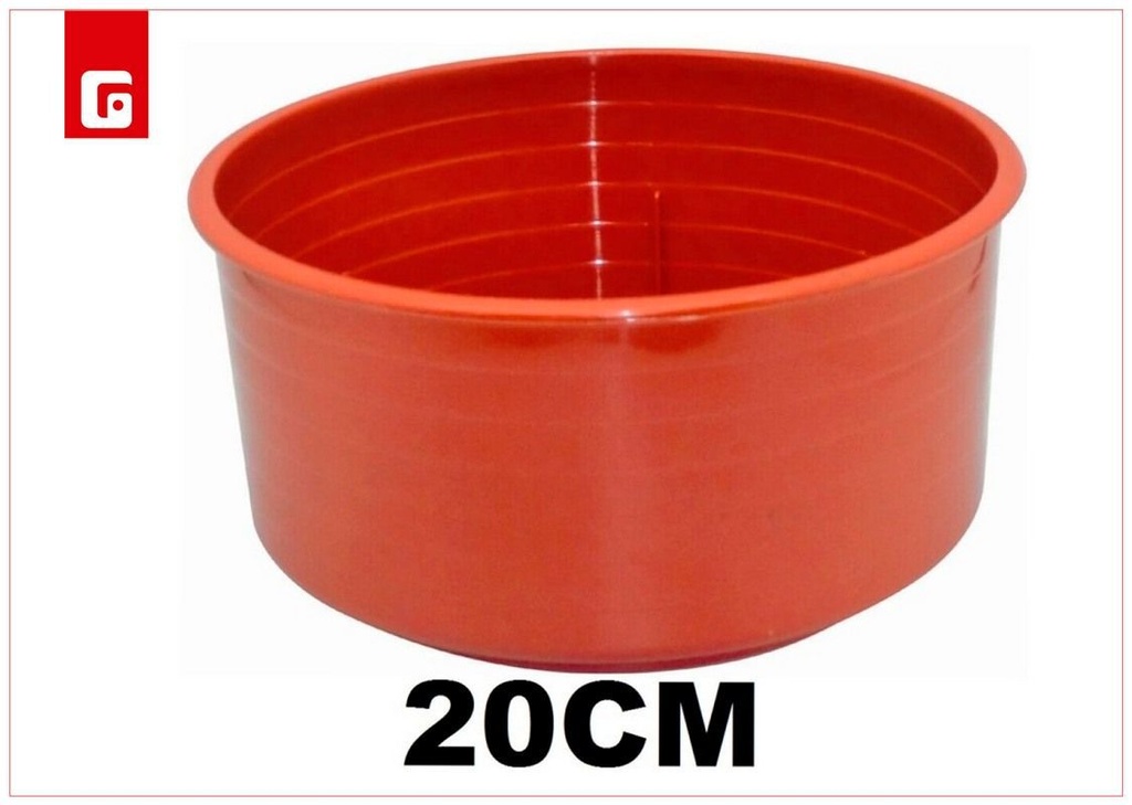 Maceta redonda marrón 20 cm - Macetas decorativas