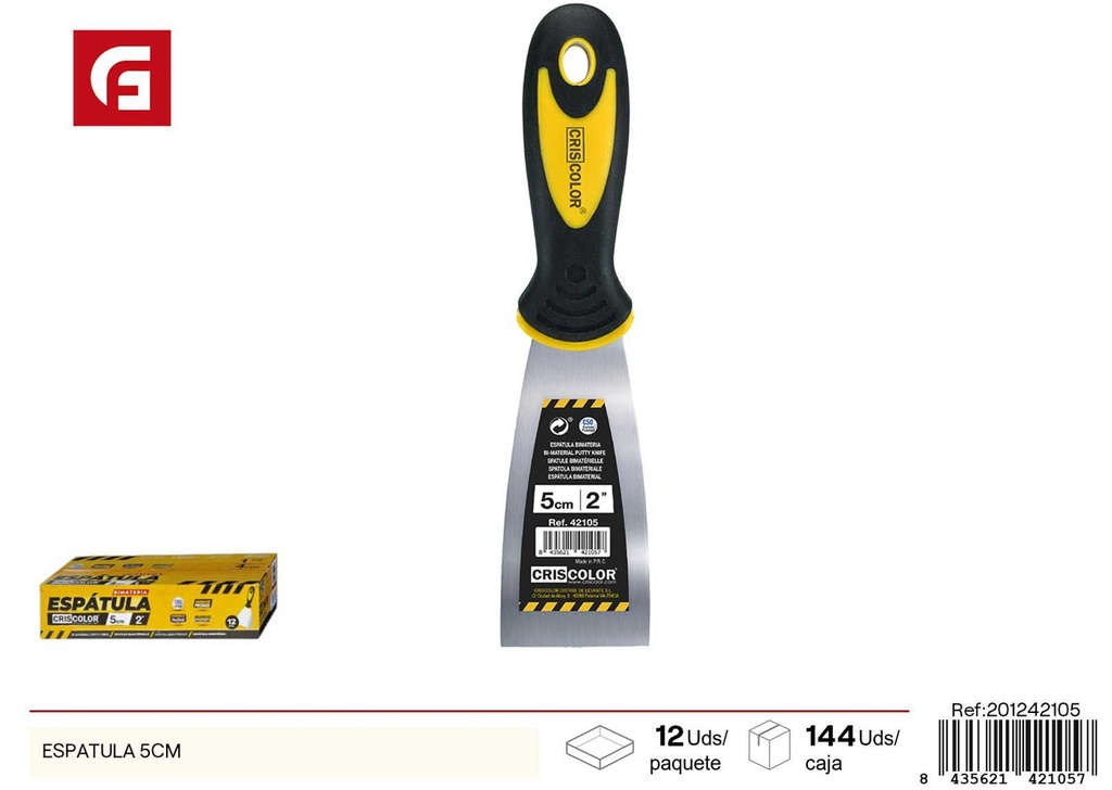 Espátula 5cm - Utensilios para albañilería