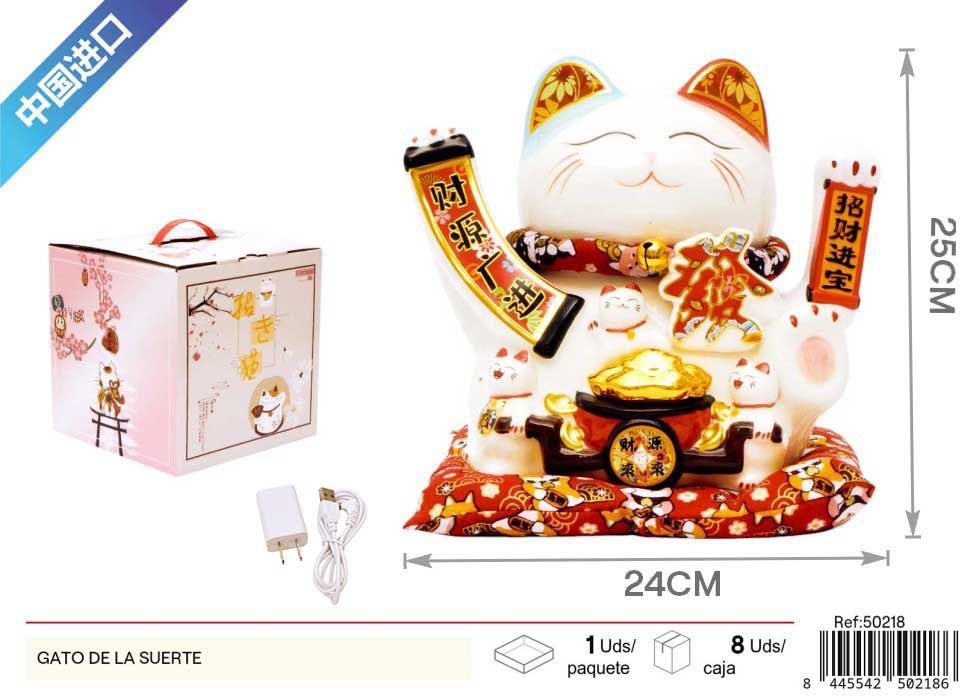 Gato de la suerte 9 pulgadas - Decoración y amuleto