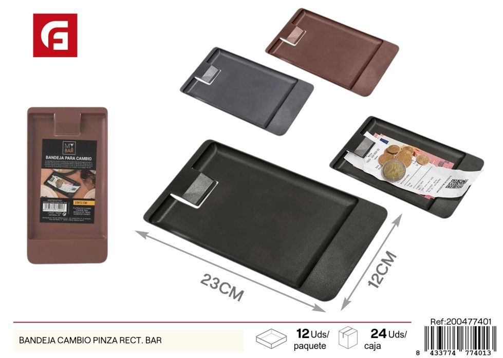 Bandeja de cambio con pinza rectangular bar - Utensilios de cocina