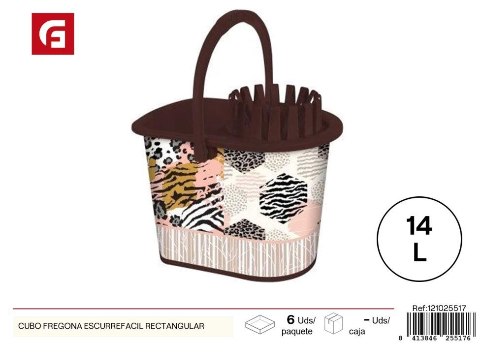 Cubo para fregona escurre fácil rectangular - Accesorios de limpieza y fregado