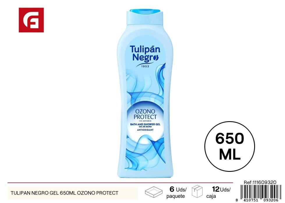 Gel de baño Tulipán Negro 650 ml Ozono Protect - Productos de cuidado personal y ducha