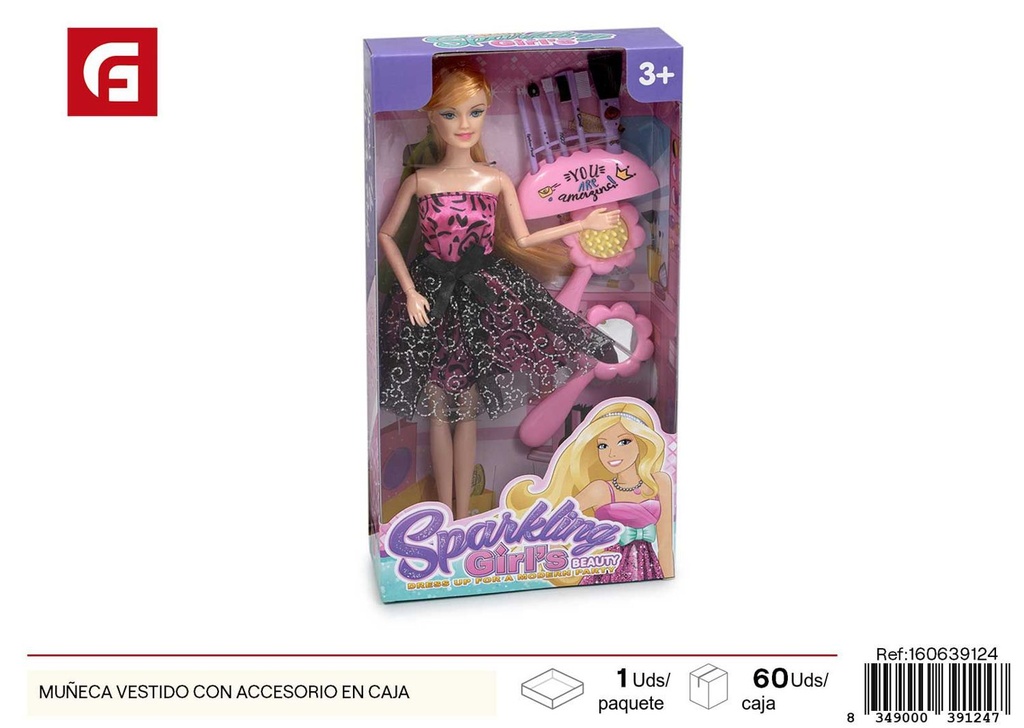 Muneca vestida con accesorio en caja - Juguetes y muñecas