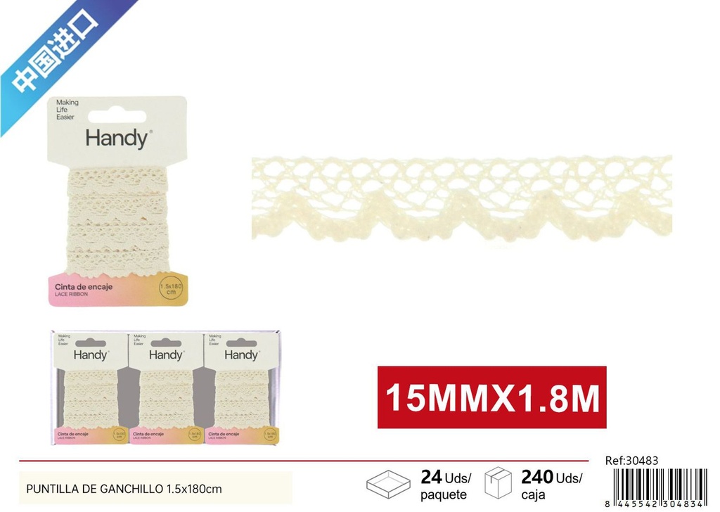 Cinta 1.5x180 cm - Accesorios de costura y cintas