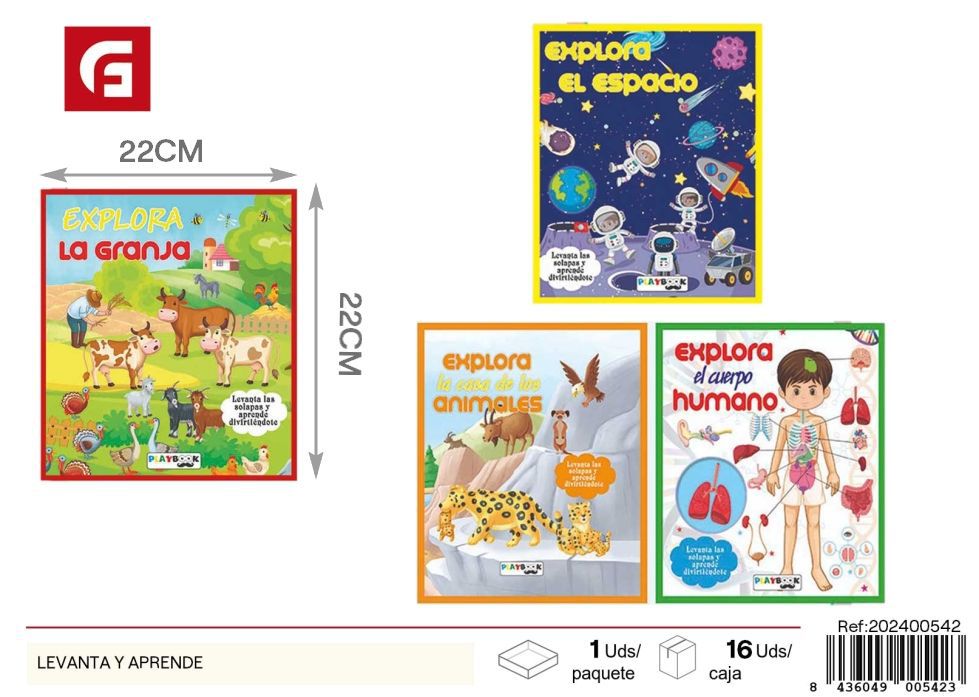Libro levanta y aprende - Material escolar y libros educativos