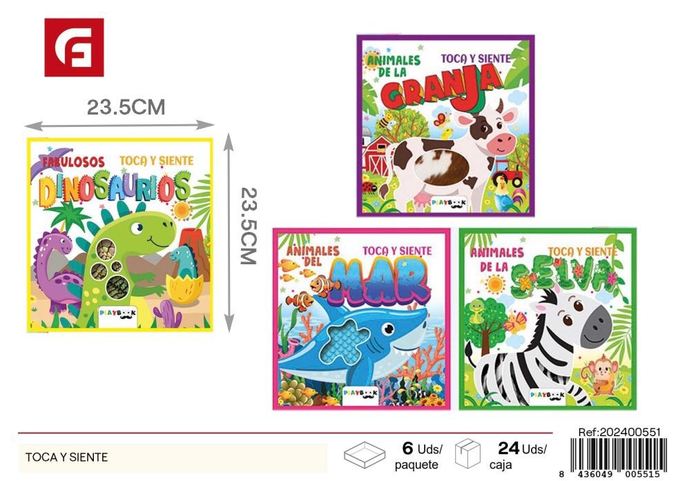 Libro toca y siente - Material escolar y libros interactivos