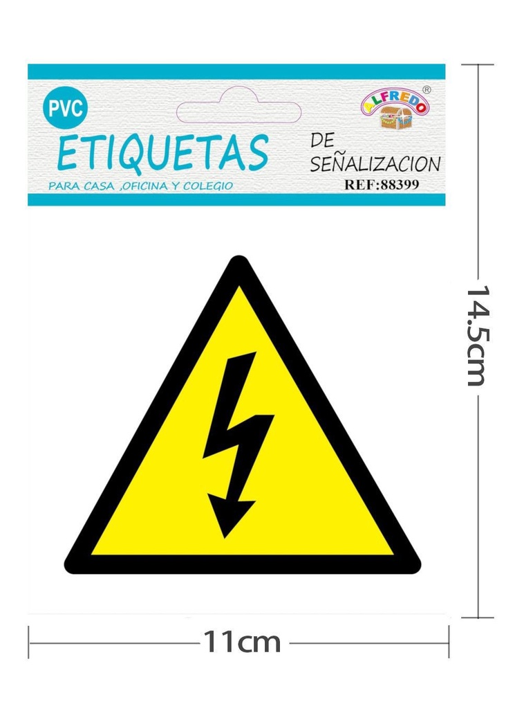 Etiquetas de señalización 11,4x15,4 cm