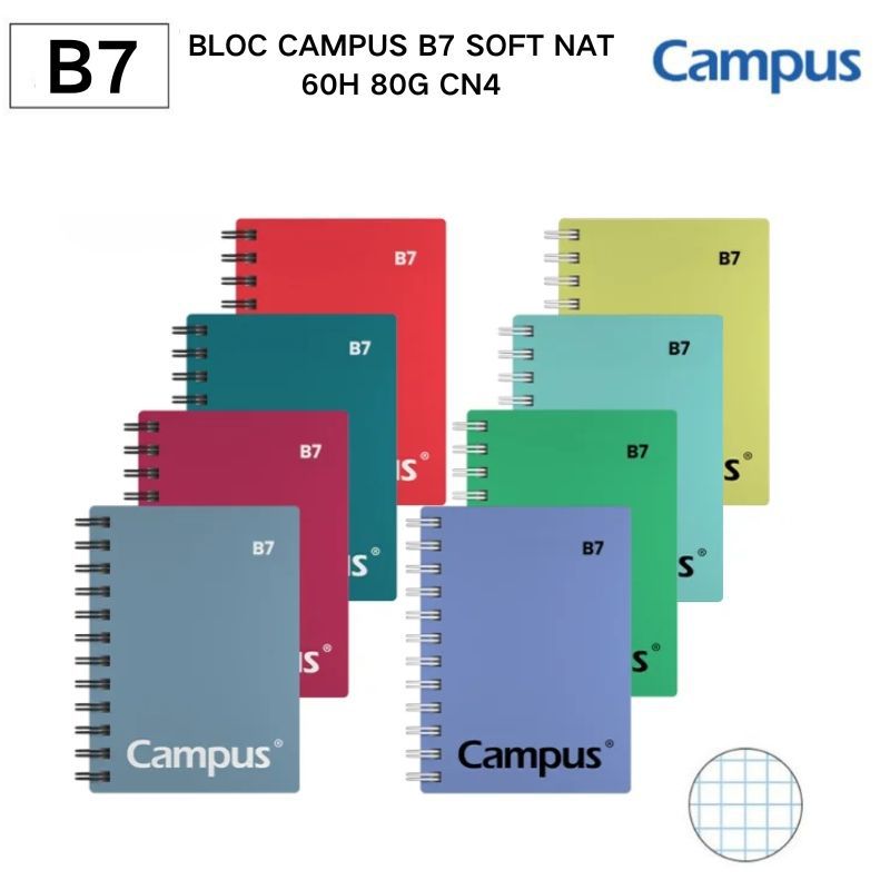 BLOC CAMPUS 12º SOFT NAT 60H 80G CN4 - Libreta de notas con hojas suaves