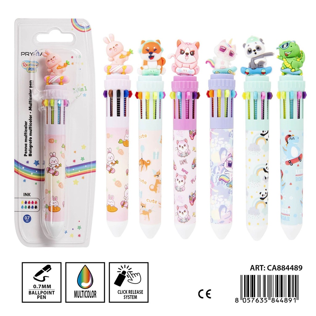 Boligrafo de 10 colores 0.7 mm - Herramientas de escritura