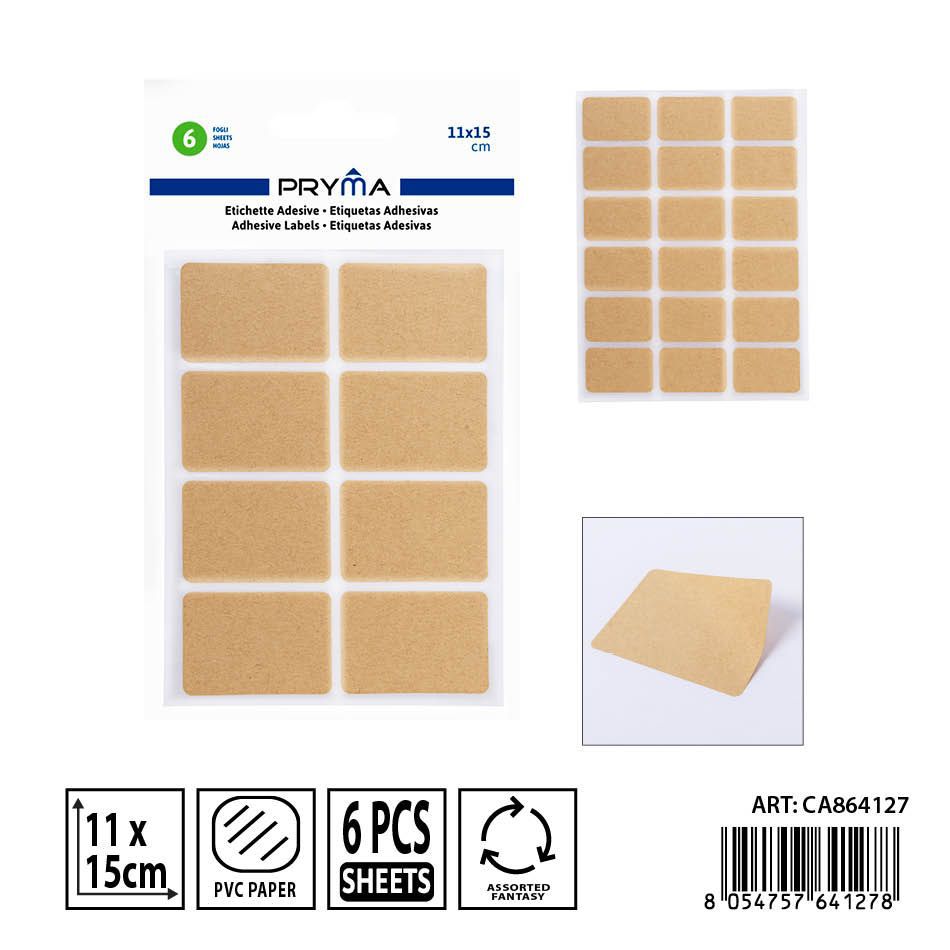 Etiqueta adhesiva 6FF 11x15 cm - Etiquetas y papelería