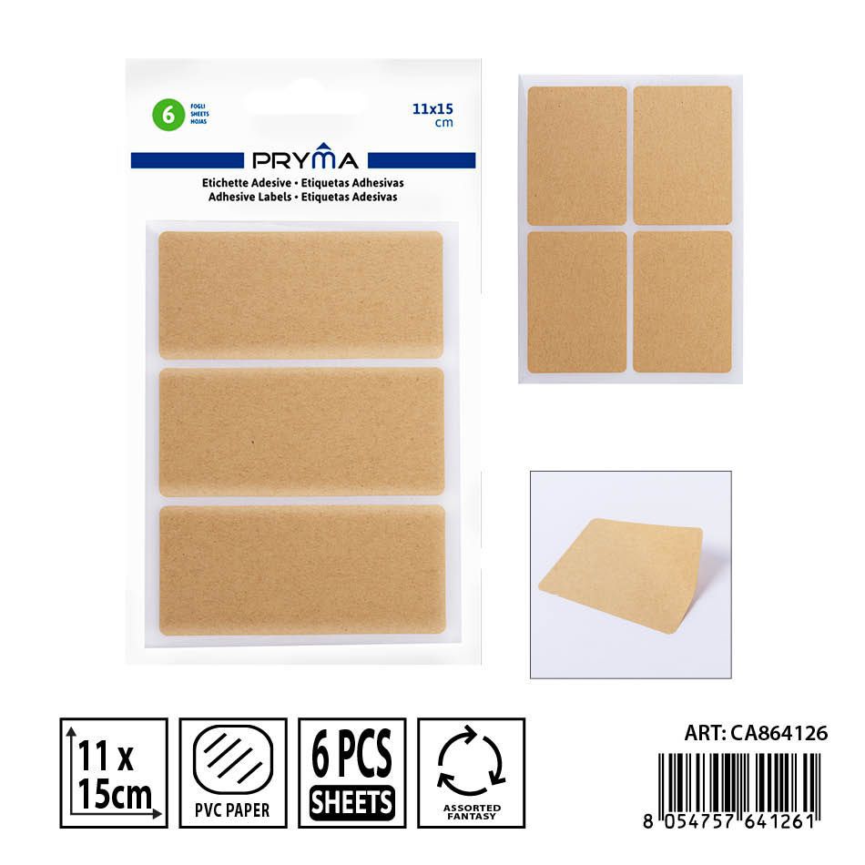 Etiqueta adhesiva 6FF 11x15 cm - Etiquetas y papelería