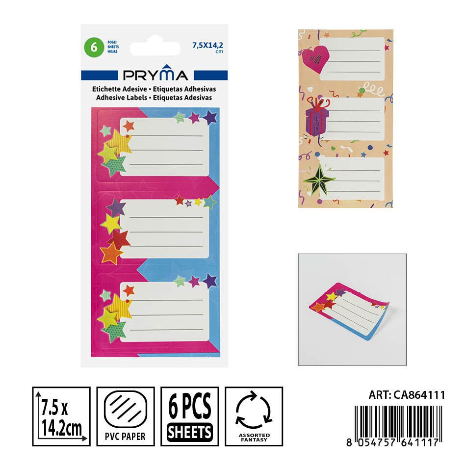 Etiqueta adhesiva 10.5x17 cm 10 piezas 2FF - Etiquetas y papelería