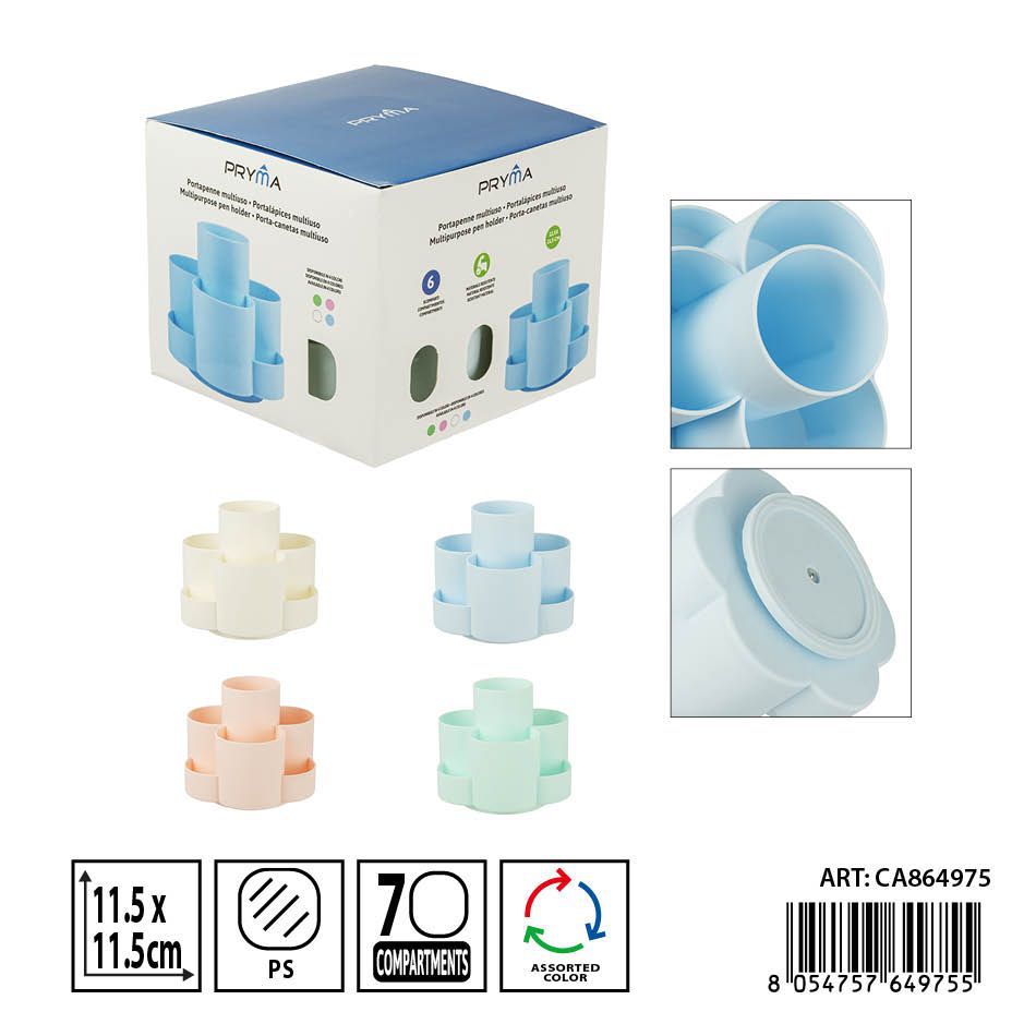 Portalápices multifuncional 11.5x11.5 cm - Suministros de oficina