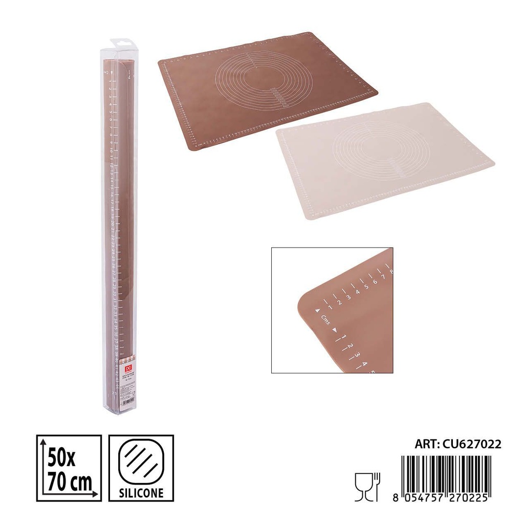 Tapete de amasar de silicona 50x70cm - Accesorios de cocina reutilizables