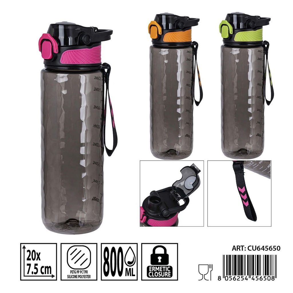 Botella de agua 800ml 20X7.5CM - Accesorios de cocina