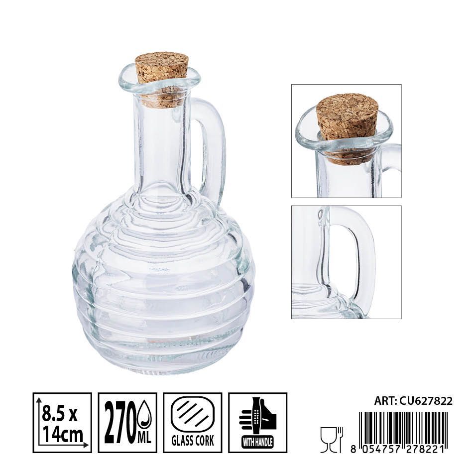 Aceitera de cristal clásico 270ml - Envases elegantes para aceites