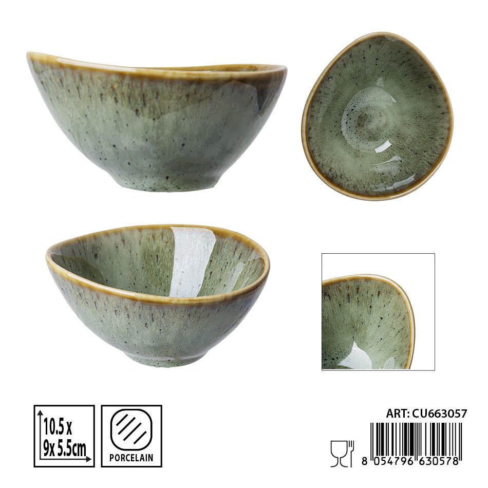 Salsita aperitivo verde 10,5x9x5,5 cm - Accesorios de mesa y platos para aperitivos