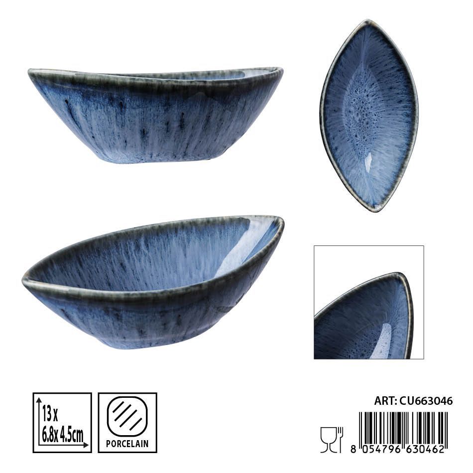 Salsadera aperitivo azul 13x6.8x4.5cm - Utensilios de mesa