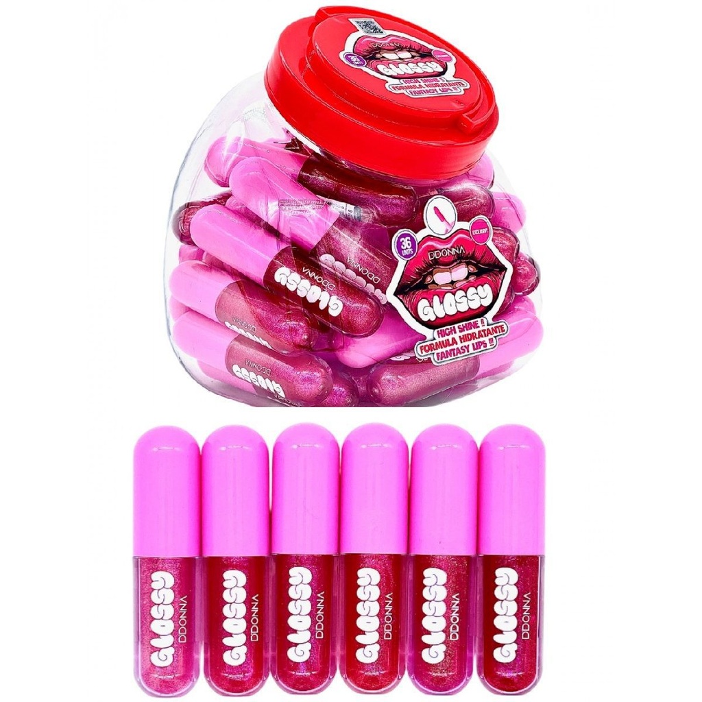 Brillo labial Lip Oil Glossy 36 unidades - Cosméticos y cuidado de labios