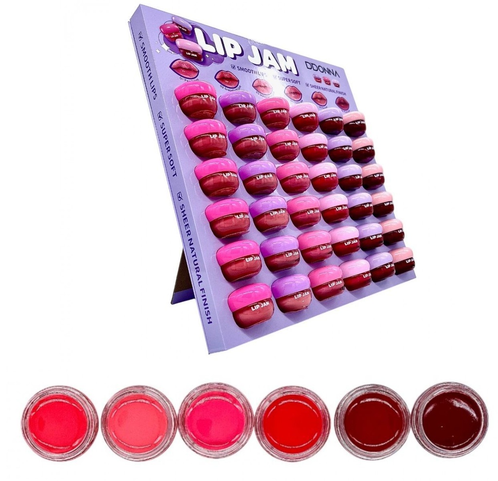 Brillo labial Lip Jam Gloss 36 unidades - Cosméticos y cuidado de labios