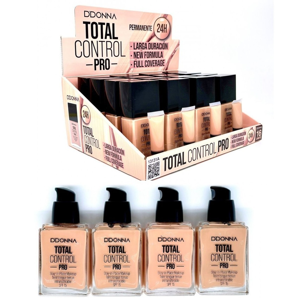 Base de maquillaje Total Control Pro 16 unidades - Cosméticos y maquillaje