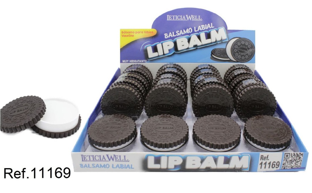 Bálsamo labial Galleta 24 unidades - Cuidado de labios y cosméticos