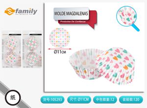 Molde de magdalenas 11 cm en papel 50 unidades - Productos de decoración para fiestas