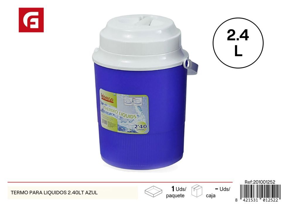 Thermo para líquidos azul 2.40LT - Utensilios de cocina y termos