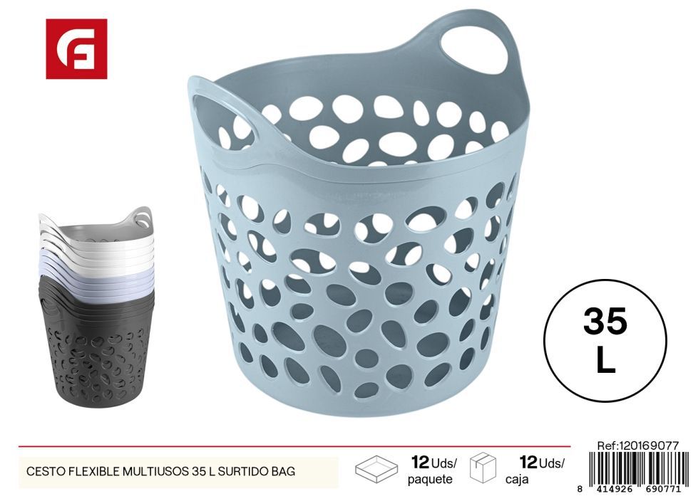 Cesto flexible multiusos 35L surtido Bag - Almacenaje y organización