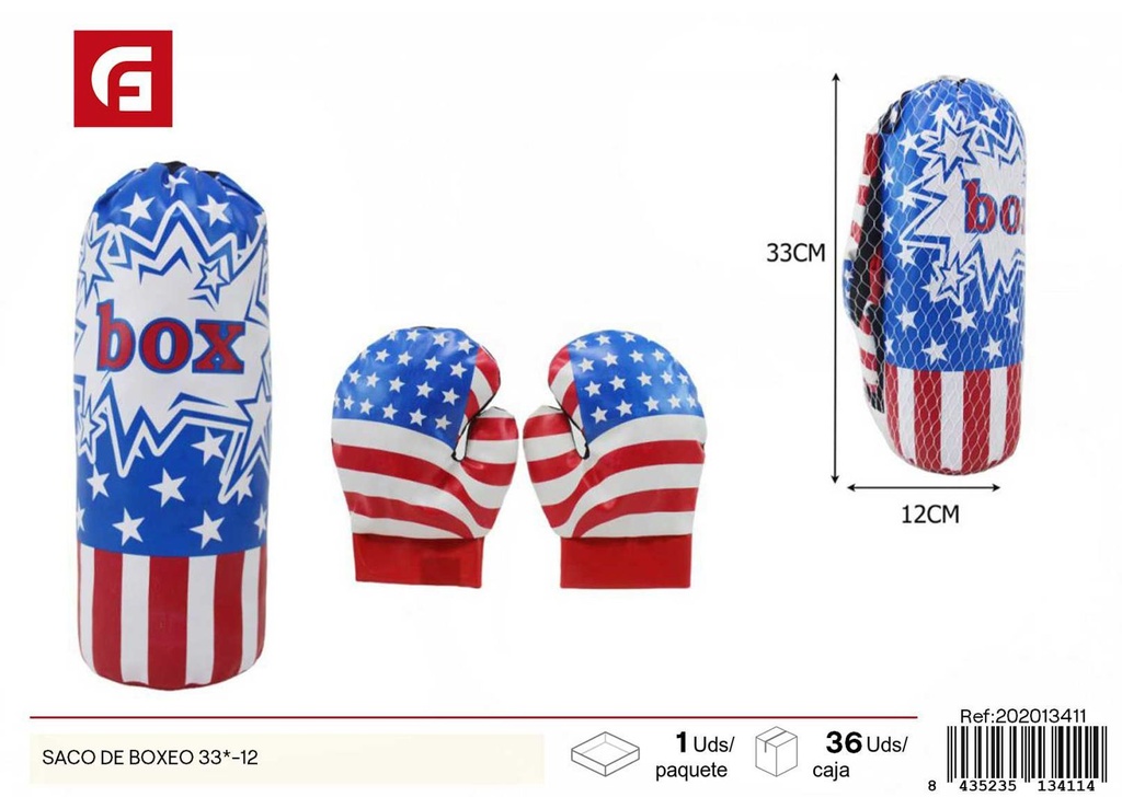 Saco de boxeo 33*12 cm - Juguetes y deportes