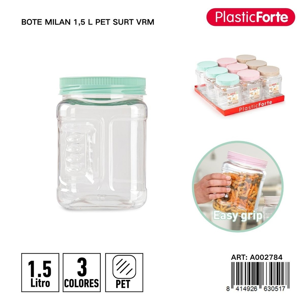 Envase de plástico 1.5 L - Utensilios y productos de cocina