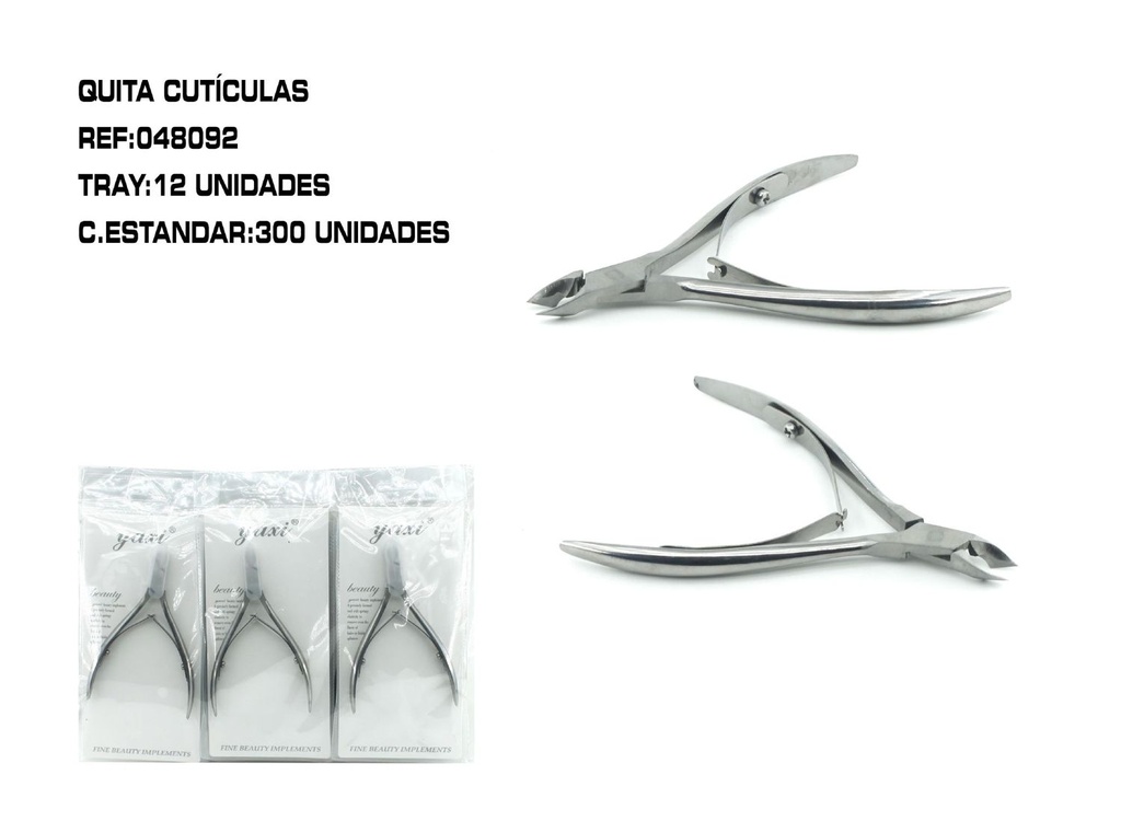 Cortaúñas de acero 12/U - Productos para manicura