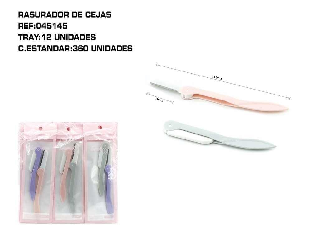 Rasurador de cejas 2U - Herramientas de depilación y cuidado personal