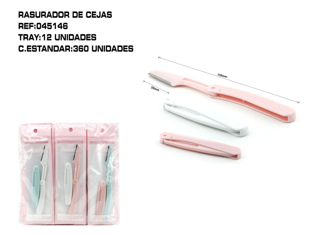 Rasurador de cejas 2U - Herramientas de depilación y cuidado personal