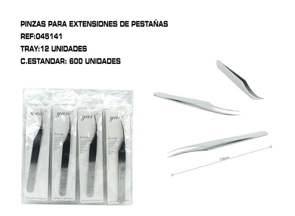 Pinza de precisión curvada 12/U - Herramientas de belleza