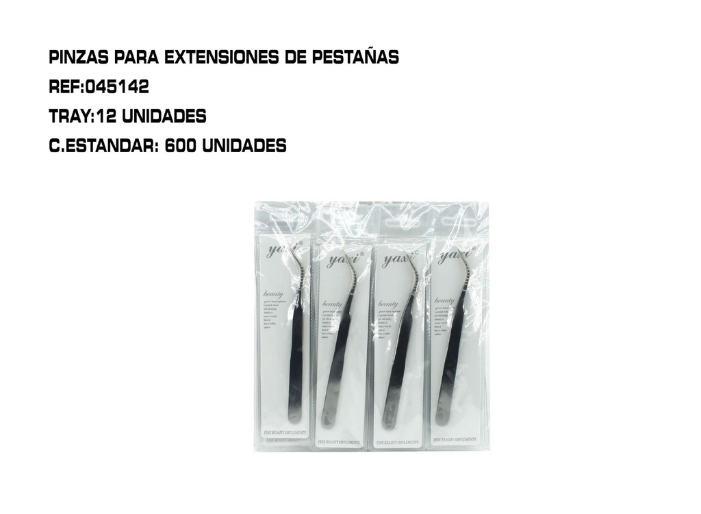 Pinza de precisión curvada 12/U - Herramientas de belleza