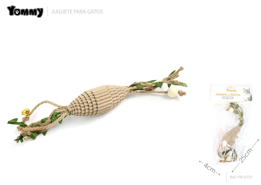 Juguete de papel para gato, tamaño 25*4 cm - Juguetes para gatos