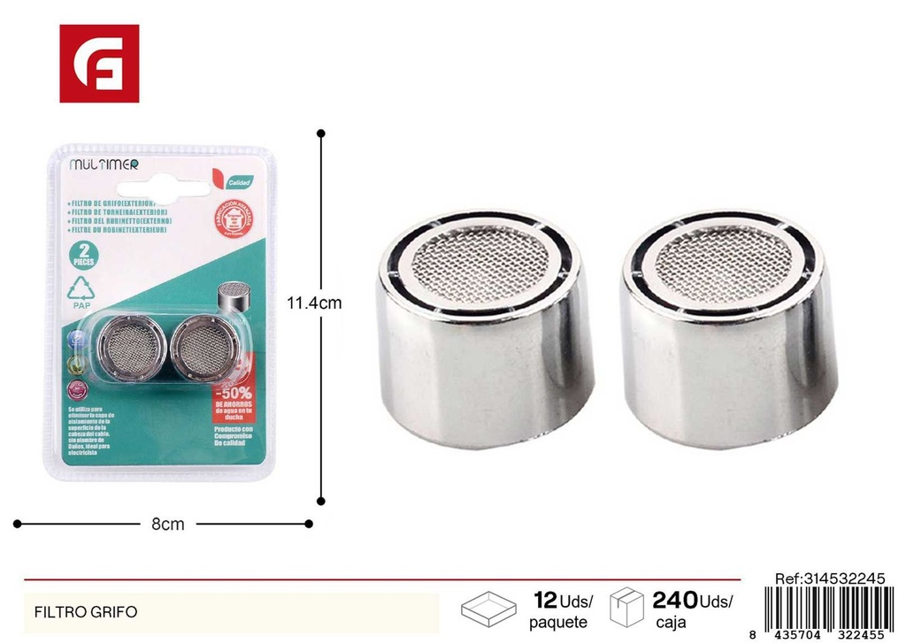 Filtro de grifo - Accesorios de fontanería y filtración de agua