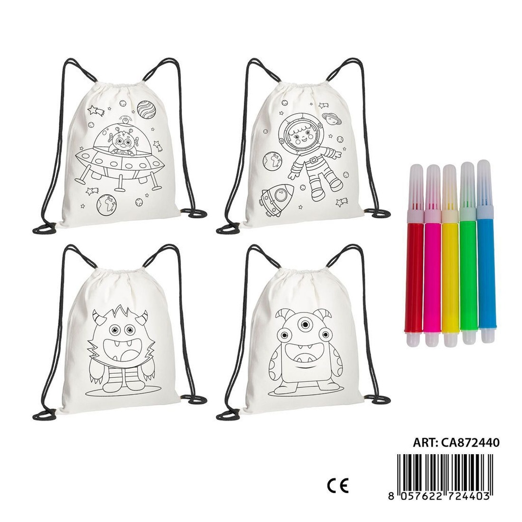 Bolsa con cordón para pintar - Estuches, mochilas y bolsas deportivas