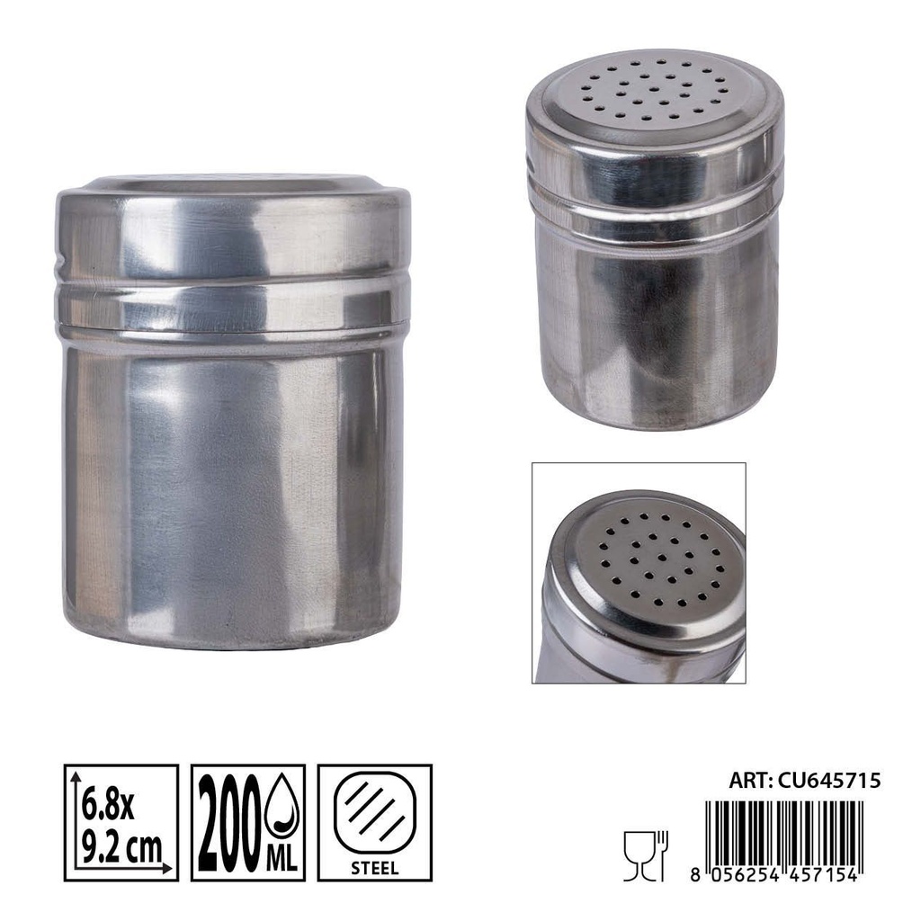 Salero pimentero 200ML 6.8X9.2CM - Herramientas de cocina