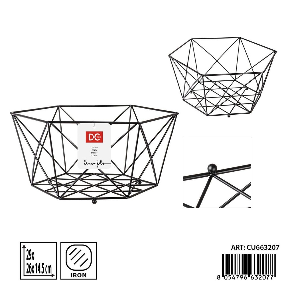 Cesta de frutas 29x26x14.5 cm - Almacenamiento de cocina