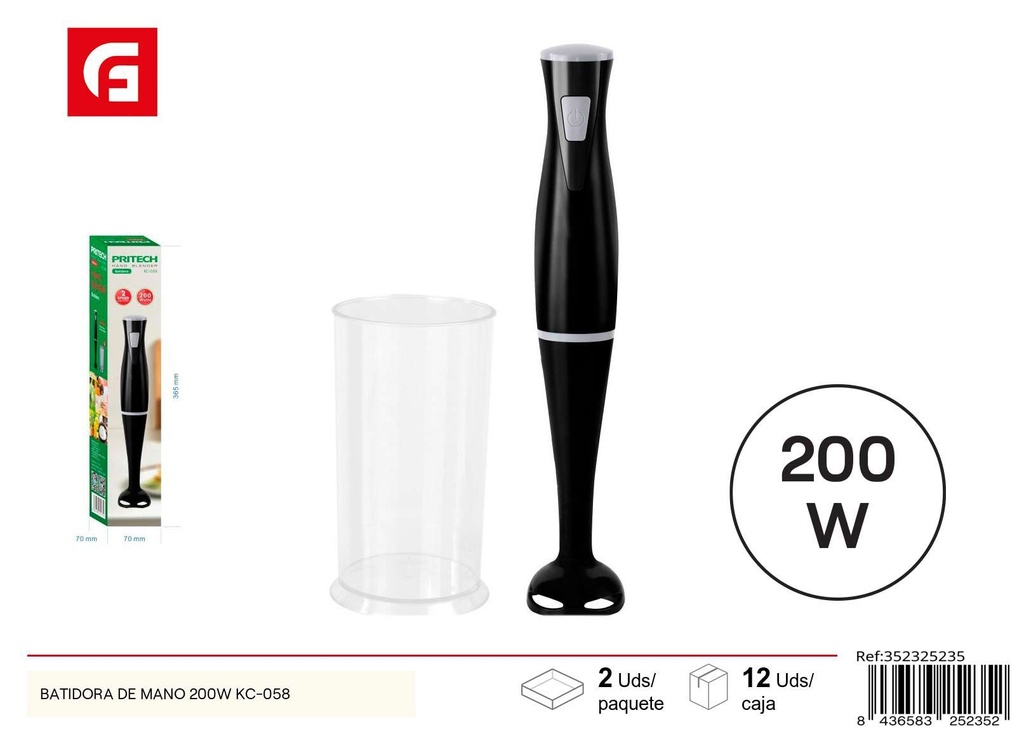 Batidora de mano 200W KC-058 - Electrónica y batidoras
