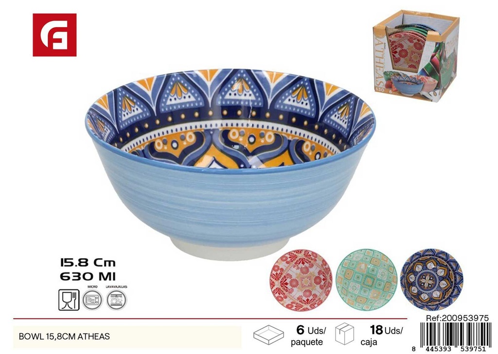 Cuenco Atleas 15.8 cm - Vajilla de vidrio y cerámica decorativa