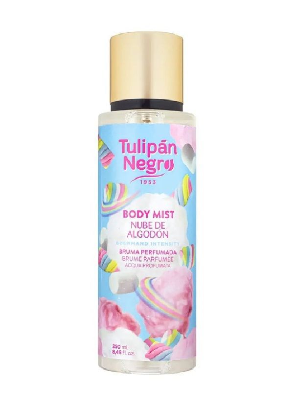 Body Mist Tulipán Negro Nube de Algodón 250ml - Agua de colonia suave y delicada