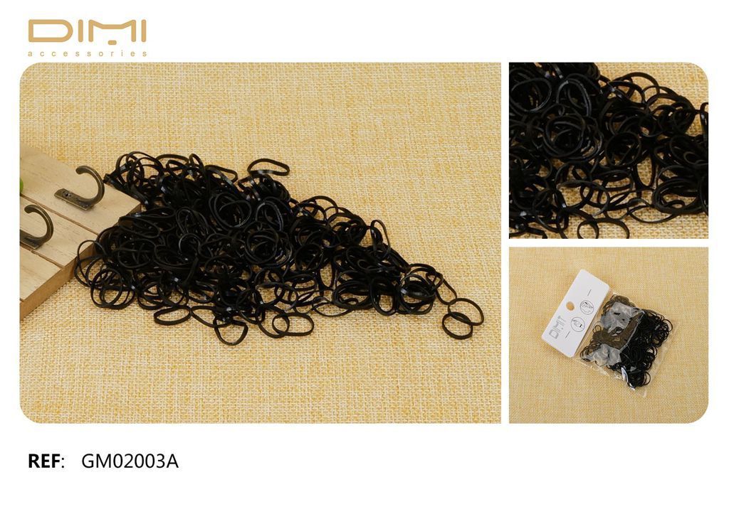 Gomititas NGR 24 u - Accesorios de pelo para peinados creativos