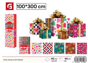 Papel de regalo 100*300 cm - Artículos de regalo