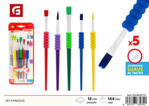 Set de 5 pinceles - Material escolar