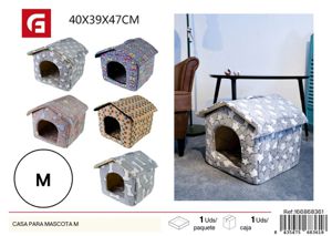 Casa para mascotas tamaño M - Refugio y hogar para animales