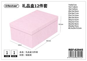 Caja 12 piezas 3D papel 40.5*29*19.5 cm - Artículos de regalo